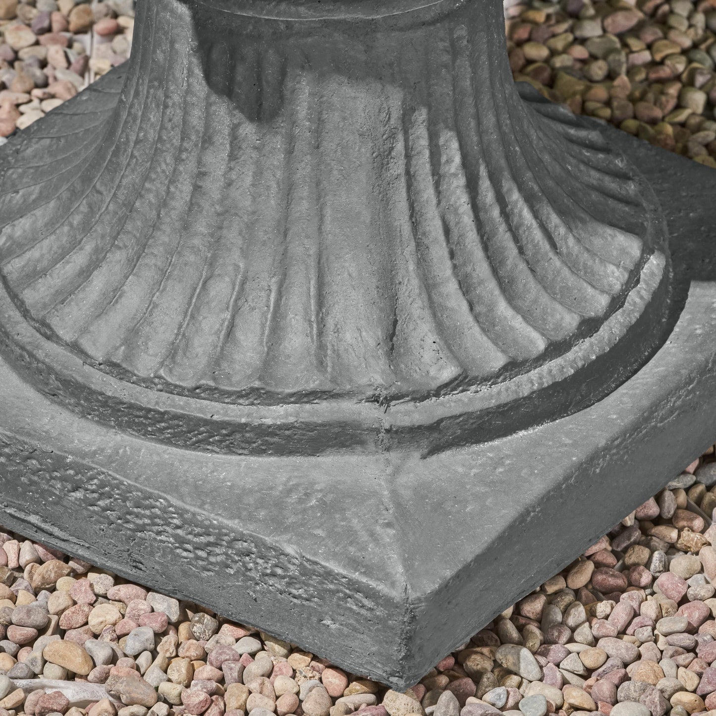 agnixnaf Garden Urn Planter,Outdoor Flower Pots Home Garden,Flower Plant Pot,Concrete Planter,Durable Structure,with Botanical Accents and Square Base