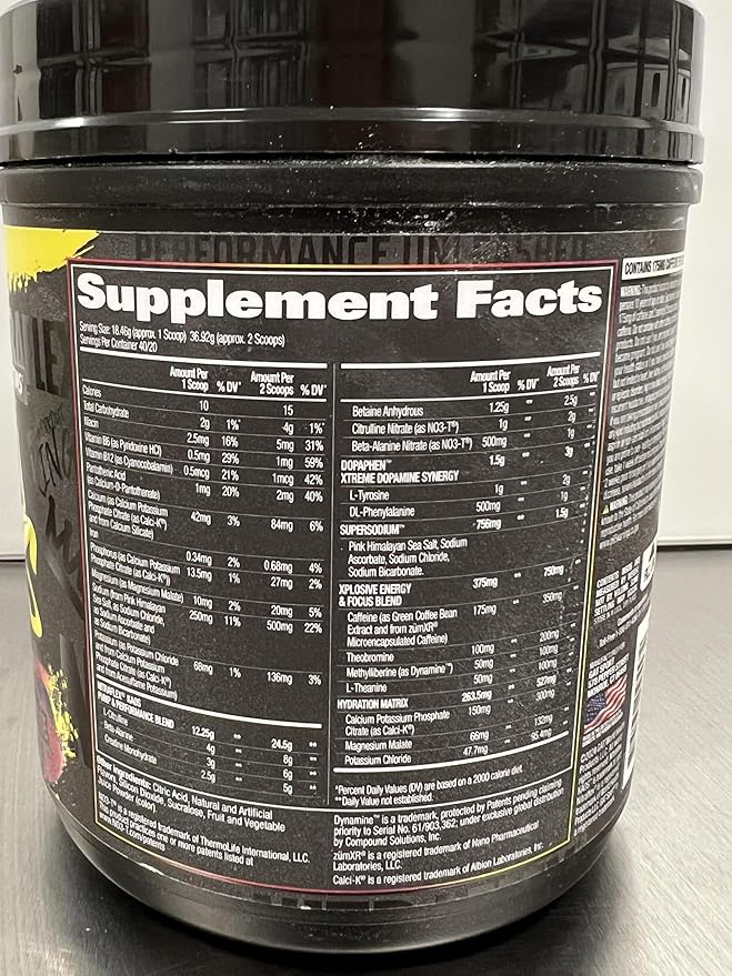 GAT SPORT Nitraflex KAOS Berry Lemonade Pre-Workout Powder,