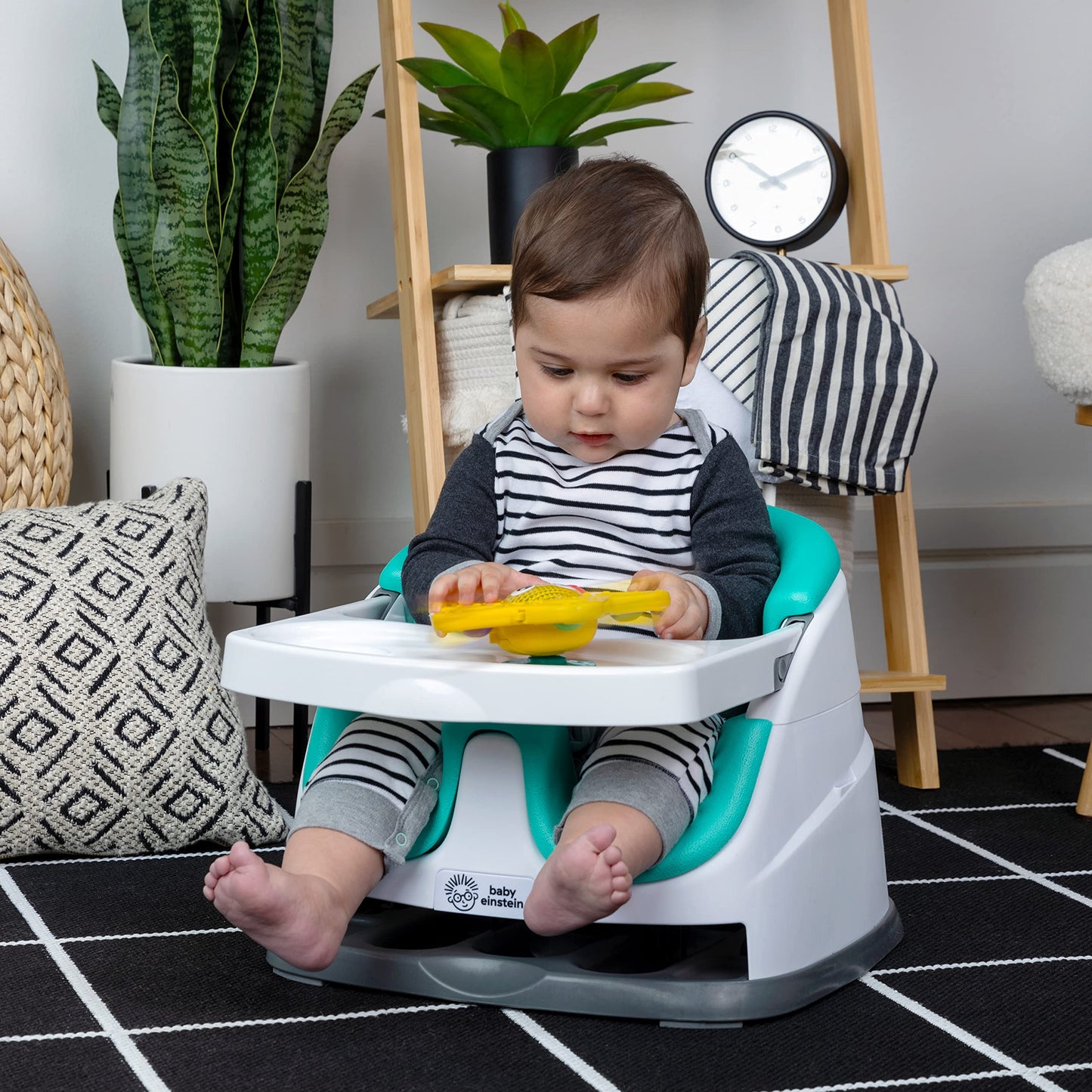 Baby Einstein Ocean Explorers Pop & Glow Starfish Light Up Sensory Popper Toy, Suction Toy for Highchair, for Babies Ages 6 Months and up