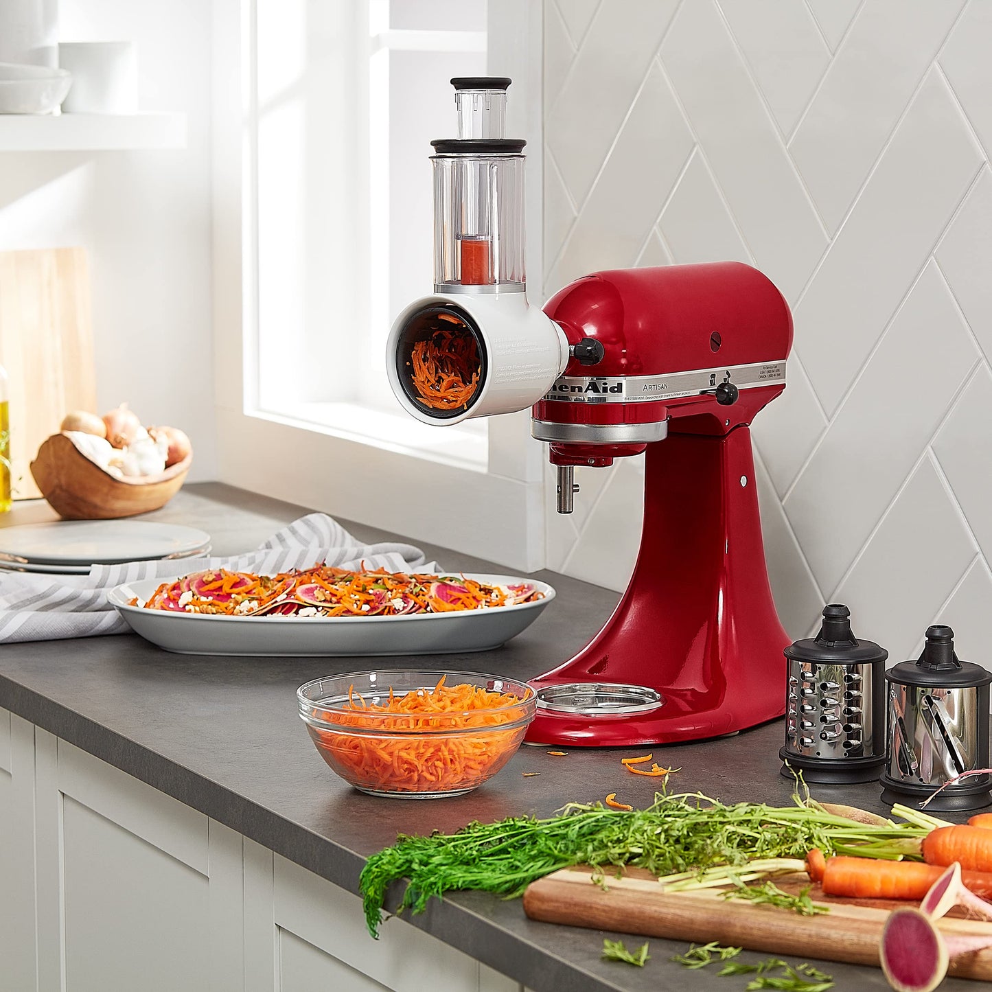 KitchenAid Stand Mixer Attachment, KSMVSA Fresh Prep Slicer/Shredder