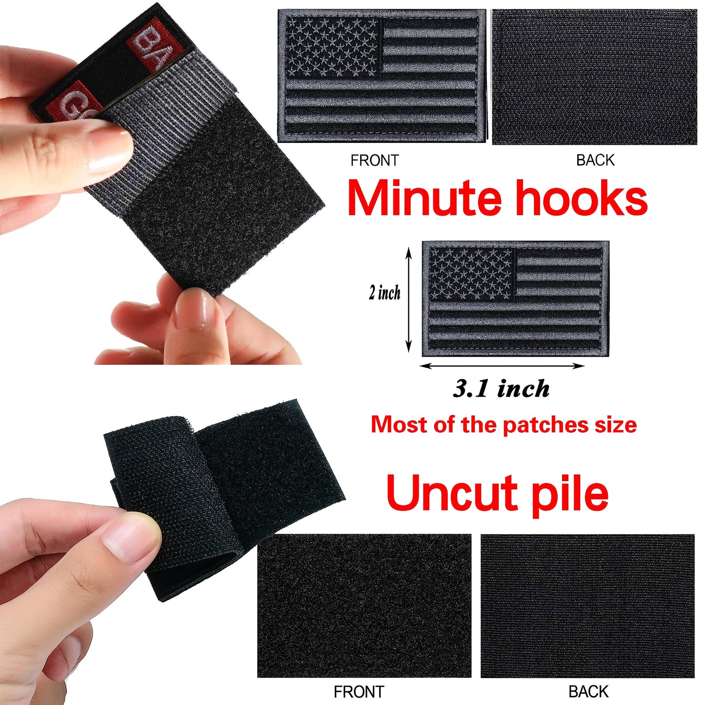 YLY Tactical Morale Embroidered Patch - 20pcs Military Funny Slogan Hook and Loop Patches for Cap,Bag,Backpack,Vest,Hat,Helmet,Dog Harness,Gear,Uniforms