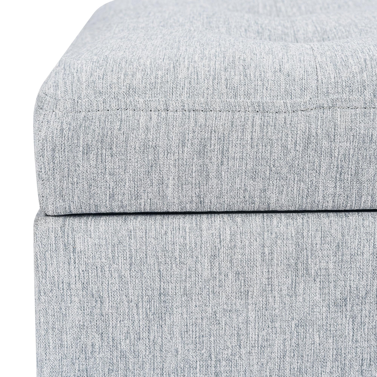 18 inch Linen Storage Ottoman for Living Room & Bedroom