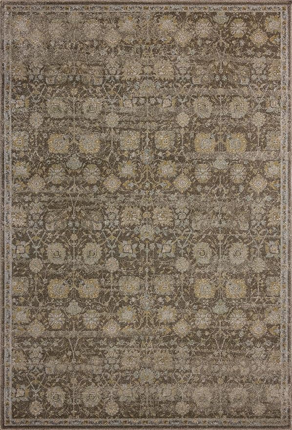 Loloi Magnolia Home by Joanna Gaines Mona Collection MOA-03 BARK/Natural 7'-6" x 7'-6" Round Area Rug
