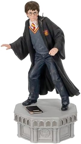 Hallmark Keepsake Christmas Ornament, Harry Potter and The Chamber of Secrets Collection Harry Potter with Light and Sound, Gifts for Harry Potter Fans