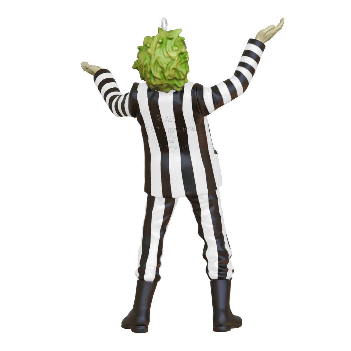 Hallmark Keepsake Beetlejuice Mini Christmas Ornament (Black and White Striped Suit) 1.5" Tiny Ornament for Tabletop Tree