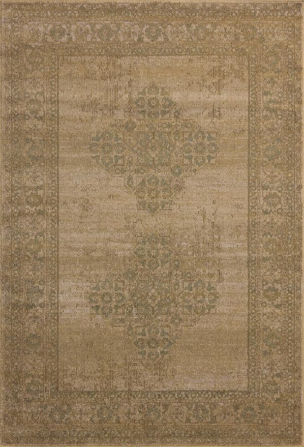 Loloi Magnolia Home by Joanna Gaines Mona Collection MOA-05 Antique/SPA 7'-6" x 10' Area Rug