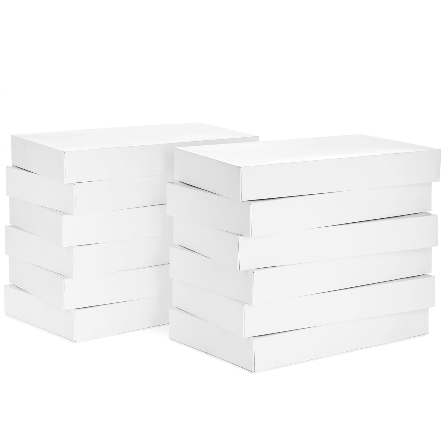 Hallmark 17" XL Gift Boxes with Lids (12 White Robe Boxes, White) for Birthdays, Graduations, Christmas, Weddings, Bridal Showers
