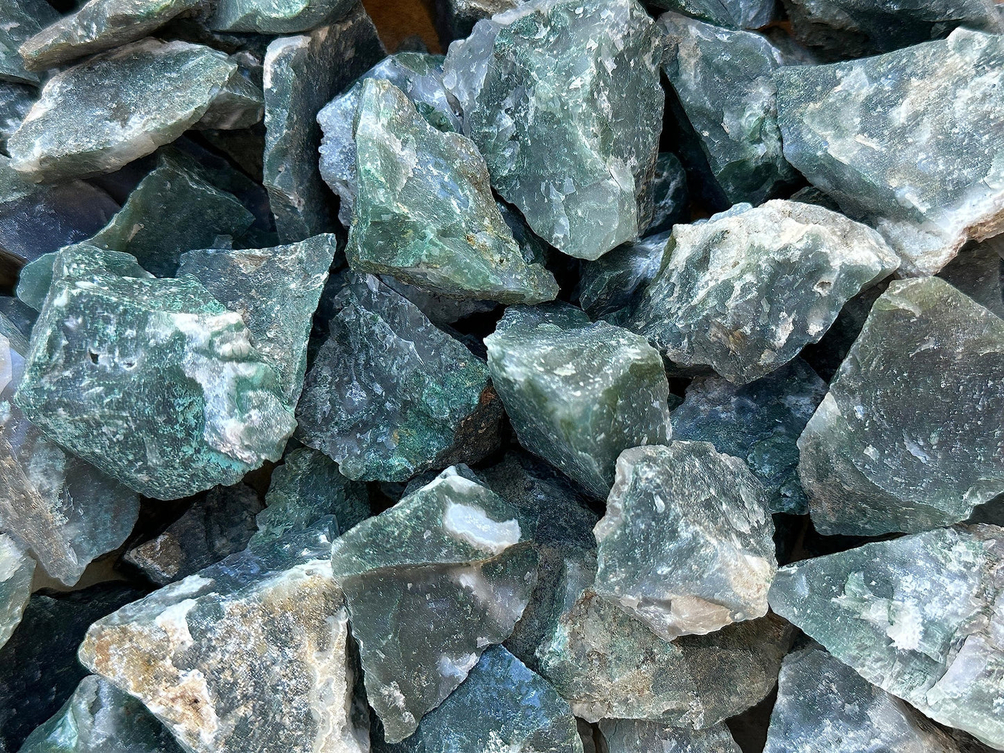 GAF TREASURES Wholesale Raw Tree Agate Crystals, Natural Tree Agate, Natural Rough Tree Agate Crystals, Tree Agate Healing Crystals (Tree Agate, 0.5 Pound)