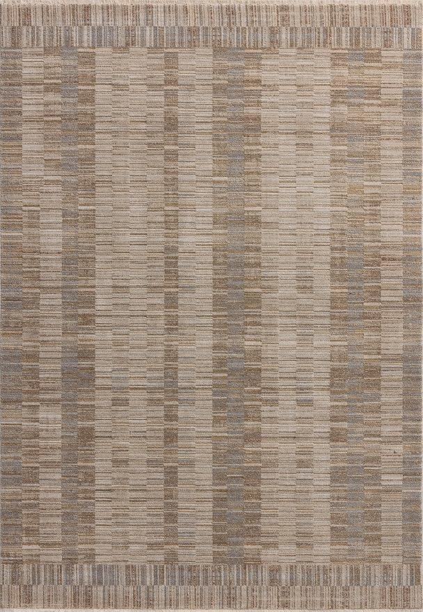 Loloi Amber Lewis Cali Collection CIL-05 Natural/Multi 2'-7" x 8'-0", .25" Pile Height, Runner Rug