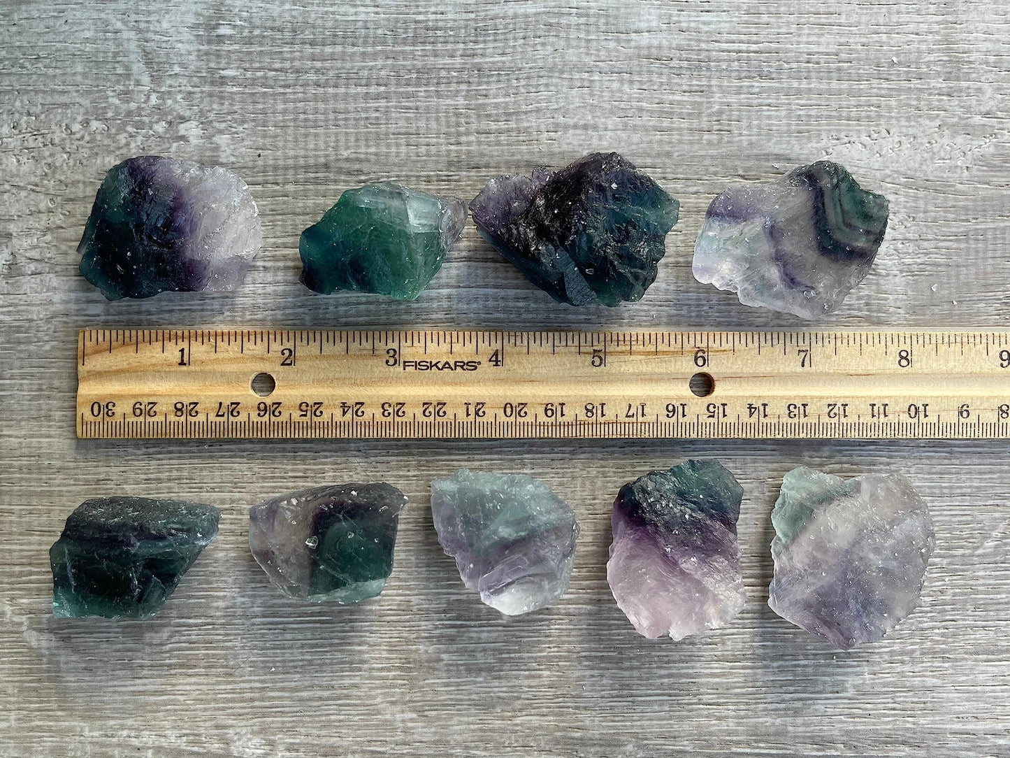 GAF TREASURES Wholesale Raw Rainbow Fluorite Crystals, Natural Rainbow Fluorite Stone, Natural Rough Rainbow Fluorite Crystals, Rainbow Fluorite Healing Crystals (Rainbow Fluorite, 0.5 Pound)