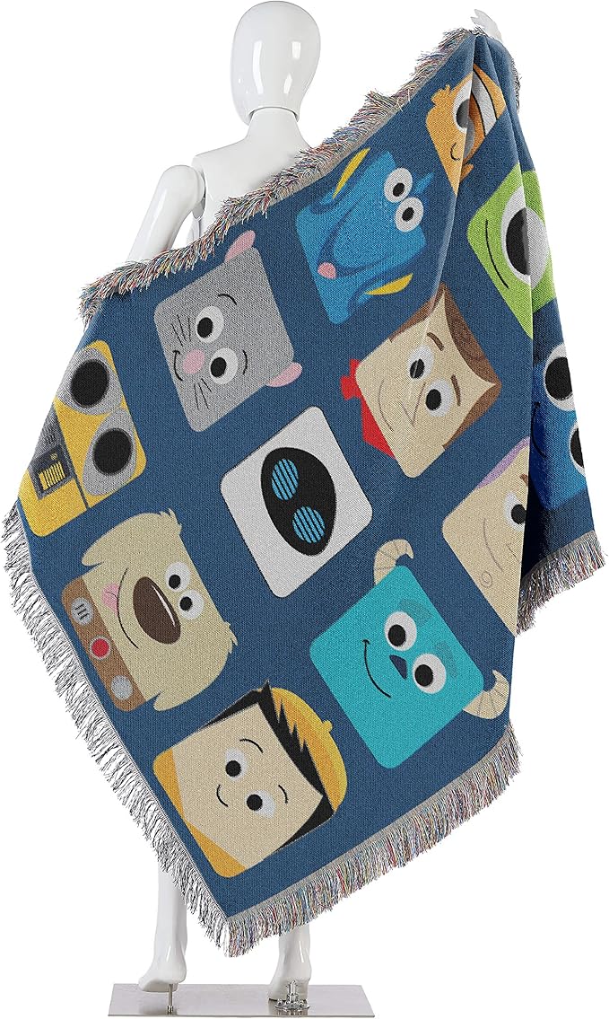 Northwest Disney-Pixar Woven Tapestry Throw Blanket, 48" x 60", Pixarland