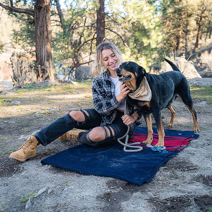 Arcturus Military Wool Blanket - Warm, Thick, Washable - Great for Outdoors, Camping, Stadium Blanket, Picnics, Travel - Car & Bushcraft Survival Kits, Large 64in x 88in 4.5 lb