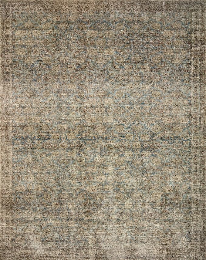 Loloi Amber Lewis Morgan Collection MOG-04 Sea/Sage 9'-6" x 13'-6" 38" Thick Area Rug feat. CloudPile, Neutral, Room Décor, Vintage Inspired, Livingroom, Bedroom, Dining Area