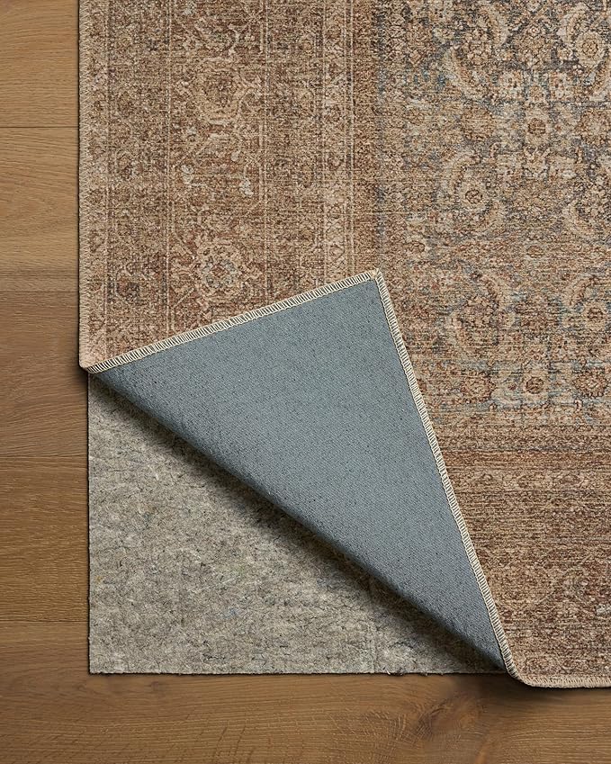 Loloi Amber Lewis Cambria Collection CBR-07 Ocean/Bark 2'-0" x 5'-0" Accent Rug Jute, Neutral, Vintage Style, Antique Tone, Living, Bedroom, Dining, Carpet