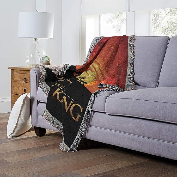 Northwest Lion King Woven Tapestry Throw Blanket, 48" x 60", Sunset Walk