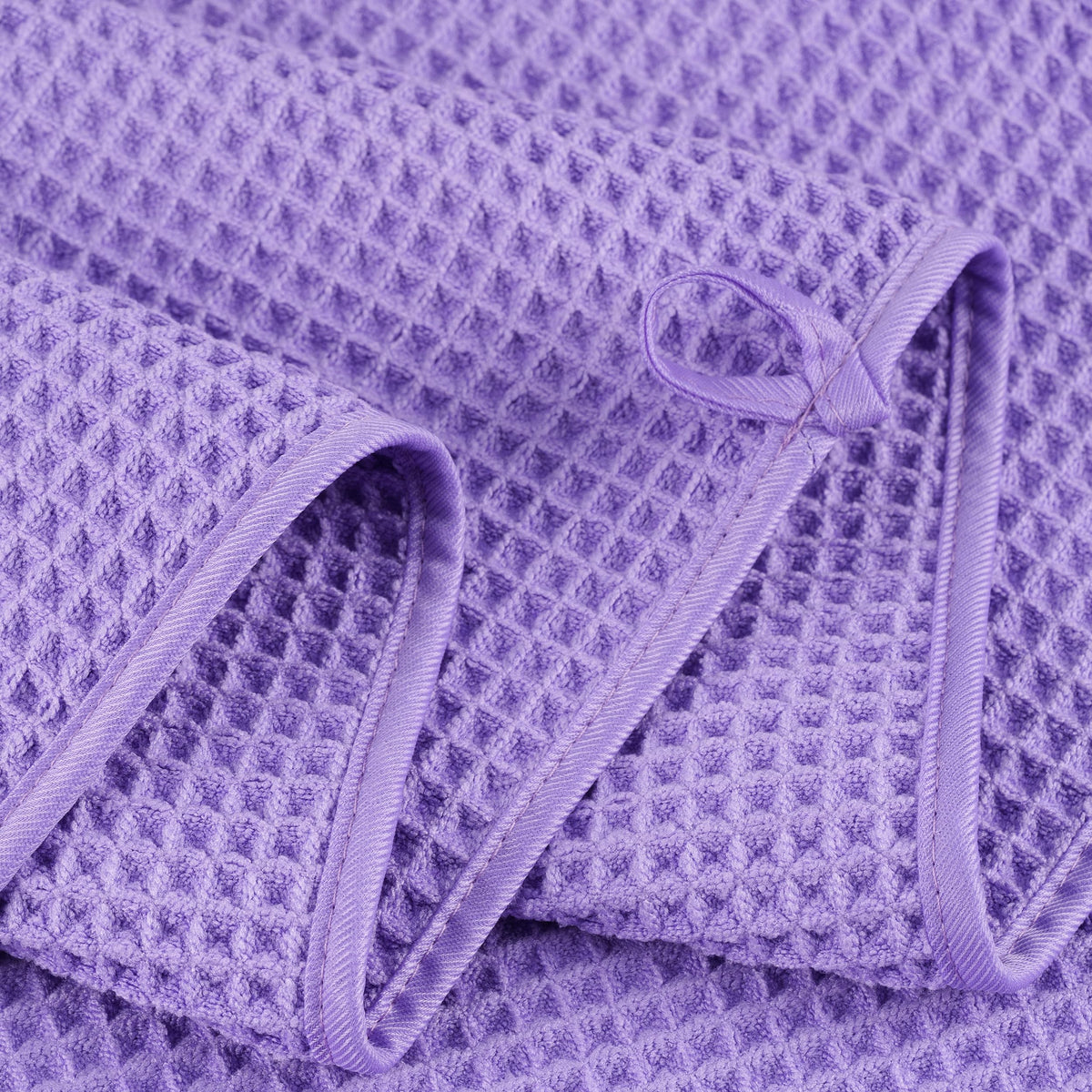 430 GSM Poly Blend Microfiber Quick Dry Waffle Bath Towel (4 Count)