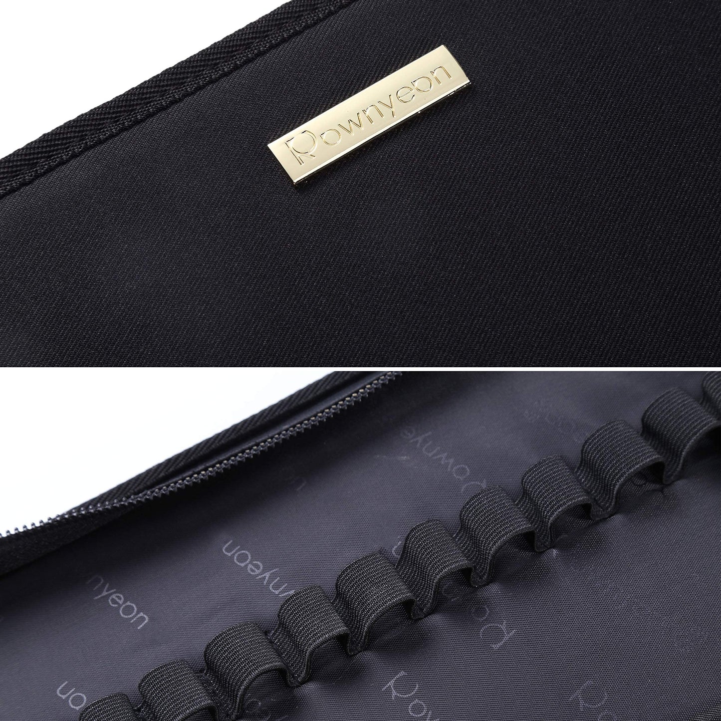ROWNYEON Lipstick Organizer Case Lipstick Holder 67 Slots Portable Lip Travel Makeup Cosmetic Case Large Capacity Lip Gloss Carrying Case Makeup Artist Storage - Black