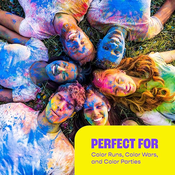Chameleon Colors Powder, 1 lb Bags (10 Pack), Rainbow Set, Holi Festival, Color Run, Gender Reveal