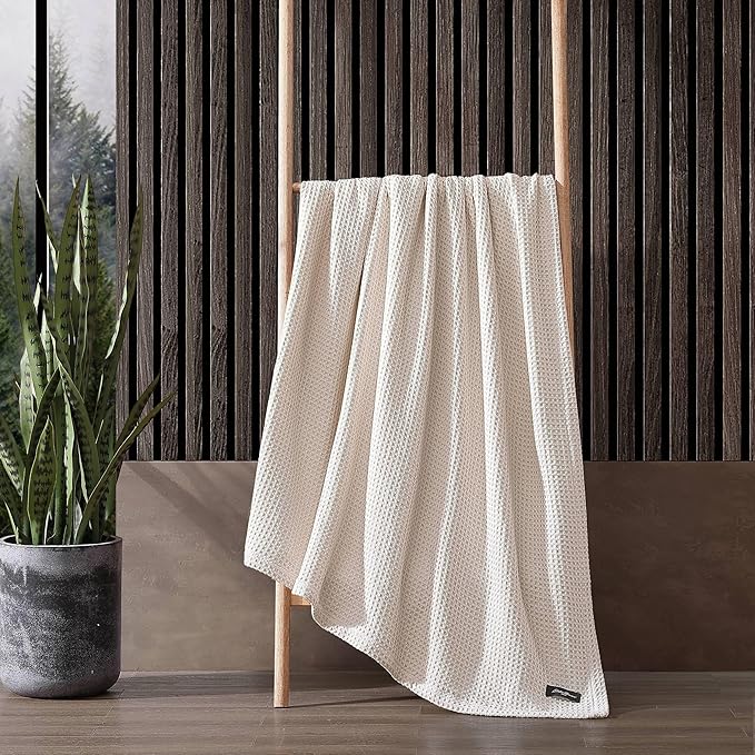 Eddie Bauer Blanket Soft Waffle Weave Bedding, Medium Weight Bedroom Decor, Softens Every Wash, King, White
