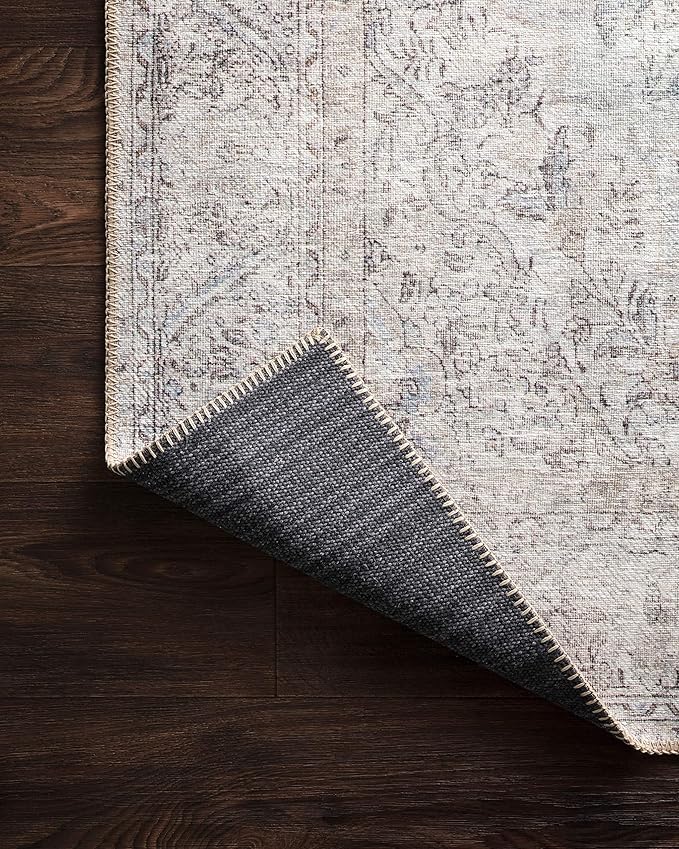 Loloi Loren Collection LQ-04 Silver/Slate 7'-6" x 9'-6" Area Rug