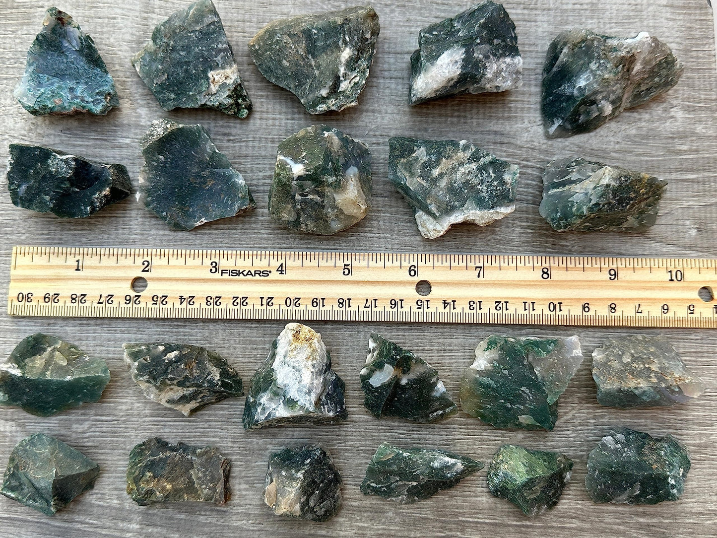 GAF TREASURES Wholesale Raw Tree Agate Crystals, Natural Tree Agate, Natural Rough Tree Agate Crystals, Tree Agate Healing Crystals (Tree Agate, 0.5 Pound)