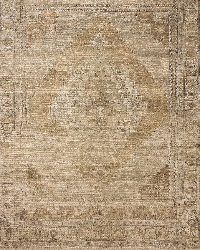 Loloi Amber Lewis Cambria Collection CBR-03 Taupe/Antique Bronze 2'-3" x 3'-9" Accent Rug Jute, Neutral, Vintage Style, Antique Tone, Living, Bedroom, Dining, Carpet