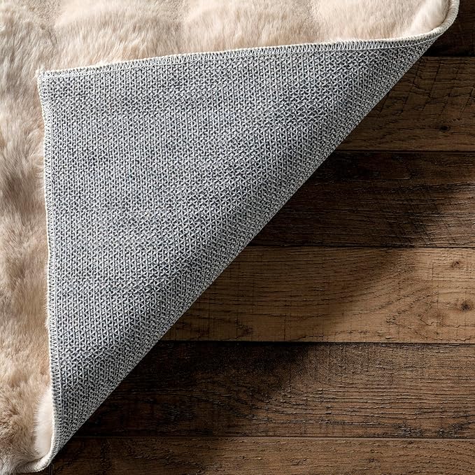 nuLOOM 2' x 8' Cozy Plush SuperiorWash Area Rug, Machine Washable, Non-Slip, Soft Fluffy Shag Carpet for Living Room Bedroom Kids Room Nursery Home Decor, Jeni Beige