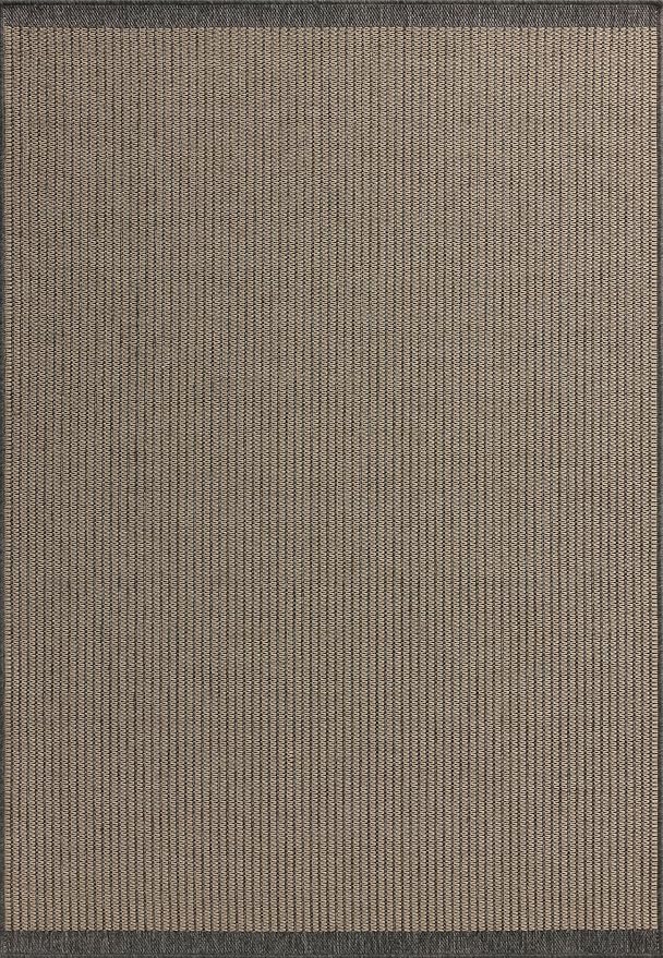 Loloi Chris Loves Julia Providence Collection PRC-03 Wheat/Charcoal 7'-6" x 10', .12" Pile Height, Indoor/Outdoor Area Rug