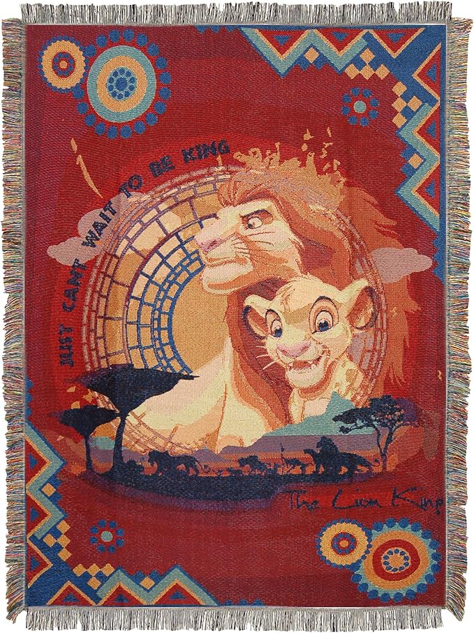 Northwest Lion King Woven Tapestry Throw Blanket, 48" x 60", To Be King