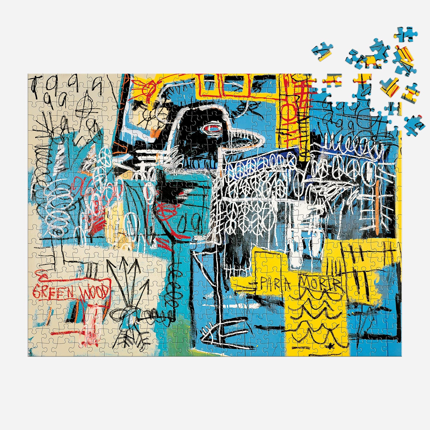 Galison Basquiat Bird On Money – 500 Piece Book Puzzle with Iconic Bird On Money Charlie Parker Tribute Artwork Packaged in Magnetic Keepsake Book Sized Box