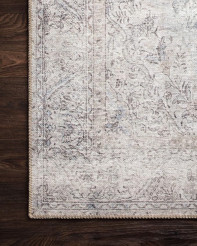 Loloi Loren Collection LQ-04 Silver/Slate 7'-6" x 9'-6" Area Rug