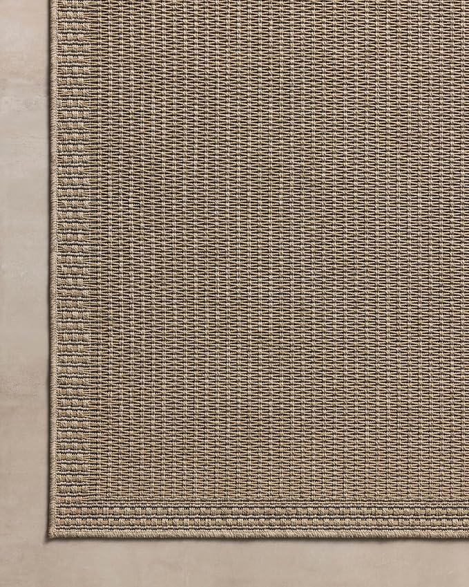 Loloi Chris Loves Julia Providence Collection PRC-02 Natural/Sand 7'-6" x 10', .12" Pile Height, Indoor/Outdoor Area Rug