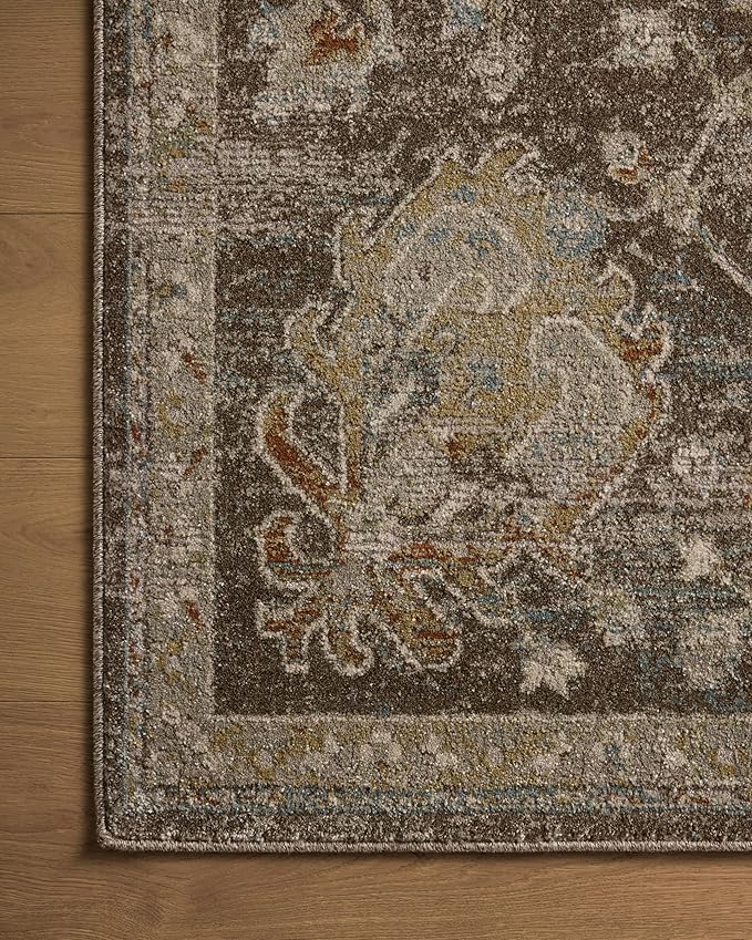 Loloi Magnolia Home by Joanna Gaines Mona Collection MOA-02 BARK/Multi 2'-6" x 8'-0" Runner Rug