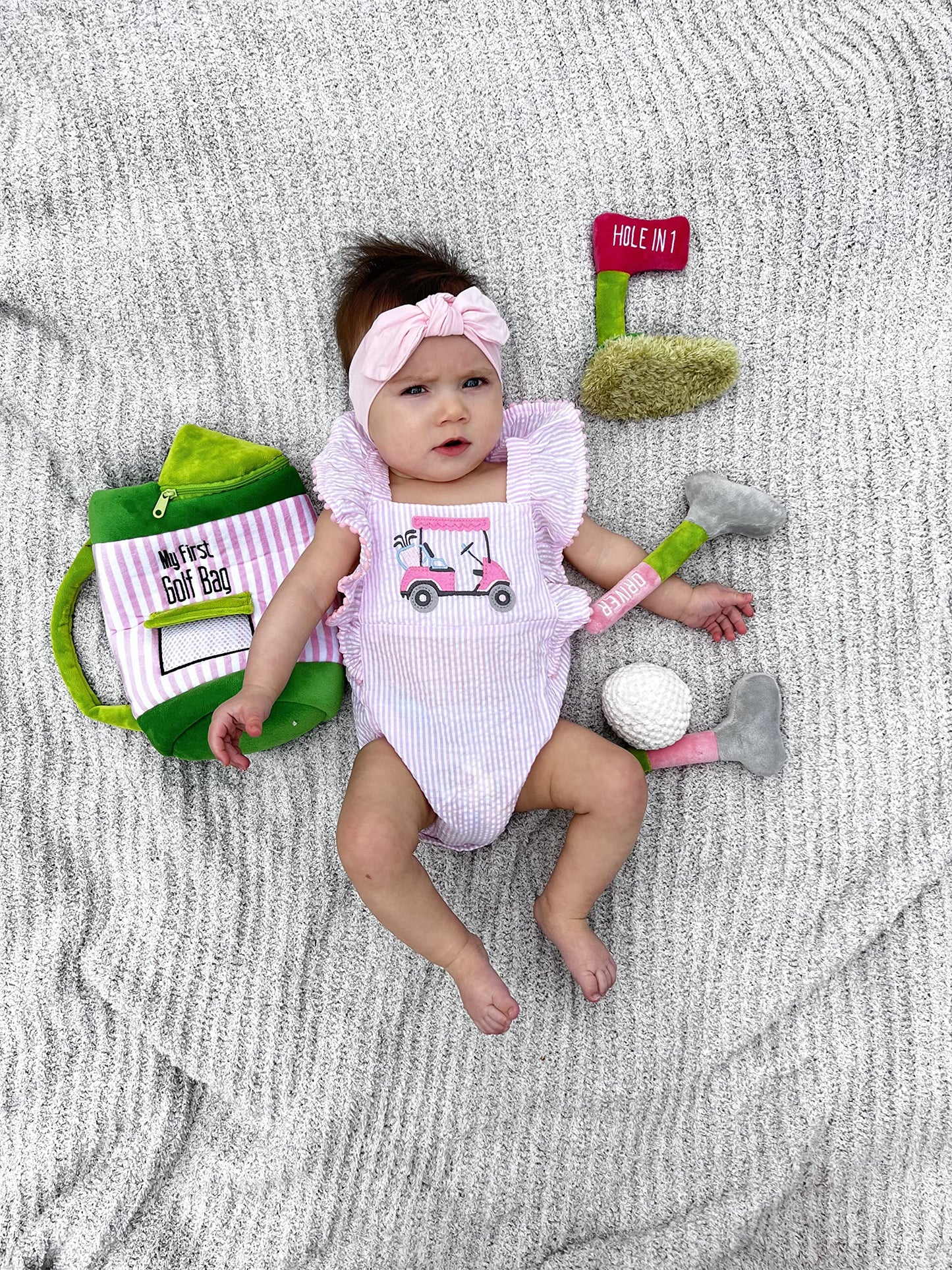 Pink Golf Plush Set
