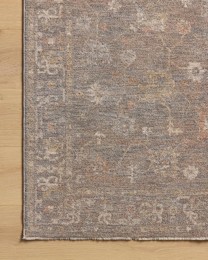 Loloi Chris Loves Julia Louisa Collection LOI-01 Stone/Multi 2'-3" x 3'-10", .38" Pile Height, Accent Rug
