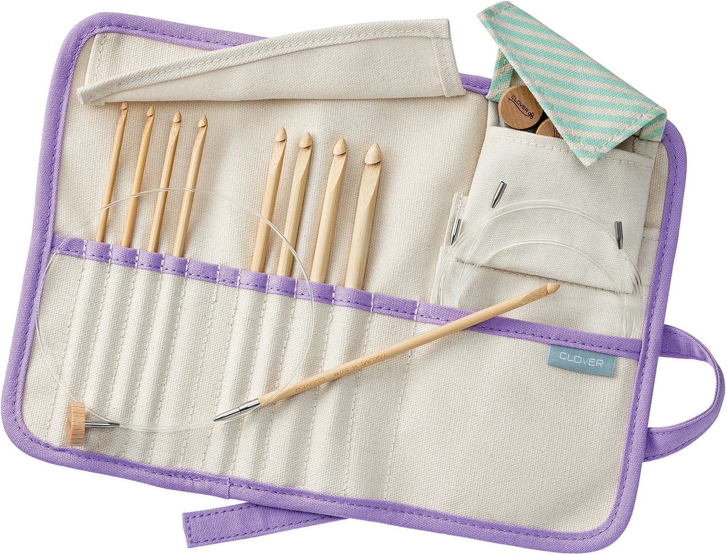 Clover Interchangeable Tunisian Crochet Hook "Takumi" Combo Set