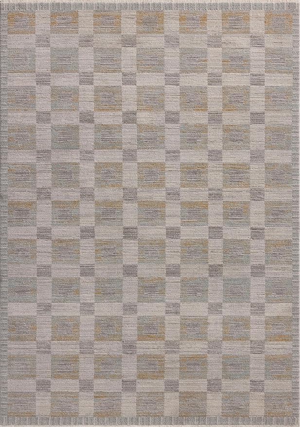 Loloi Amber Lewis Cali Collection CIL-07 Mist/Wheat 6'-7" x 9'-2", .25" Pile Height, Area Rug