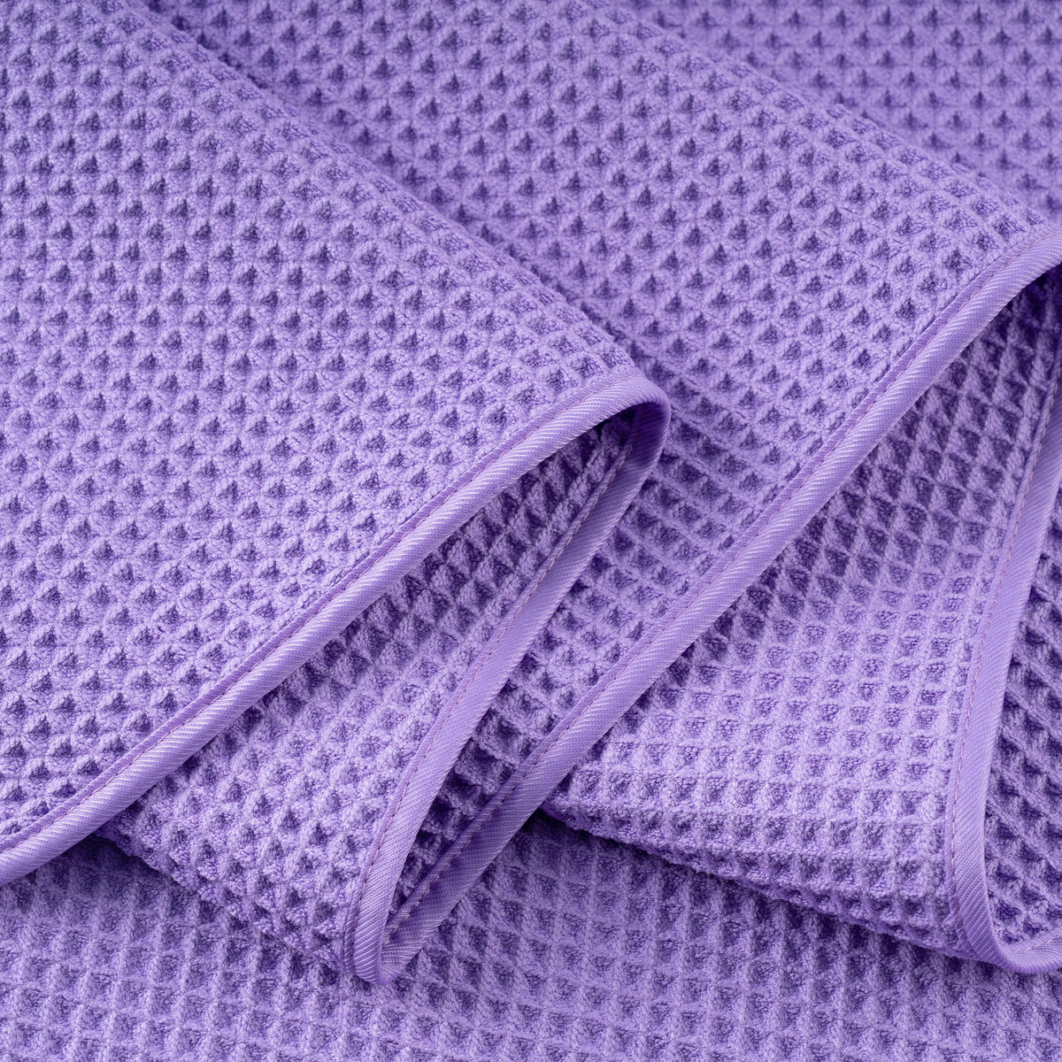 430 GSM Poly Blend Microfiber Quick Dry Waffle Bath Towel (4 Count)