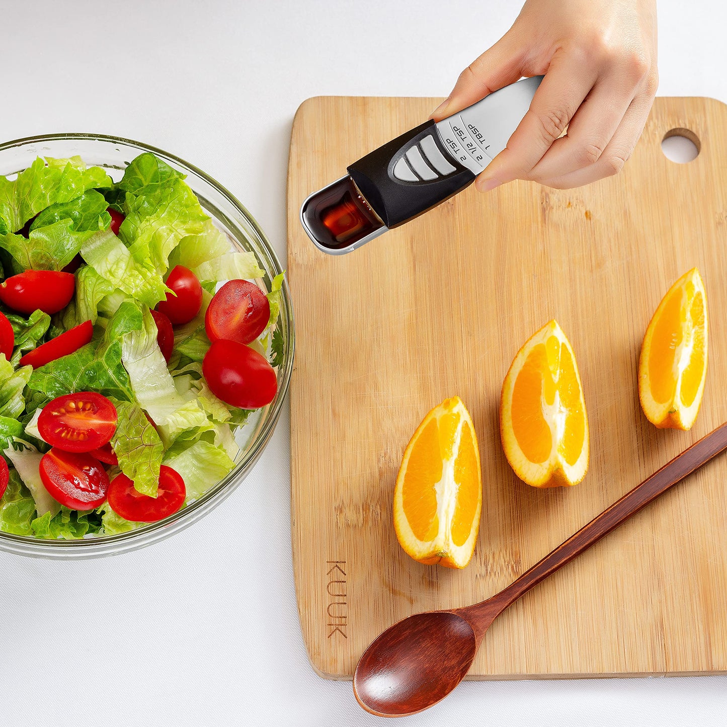 KitchenArt Stainless Steel Pro Adjust-A-Tablespoon, Adjustable Tablespoon