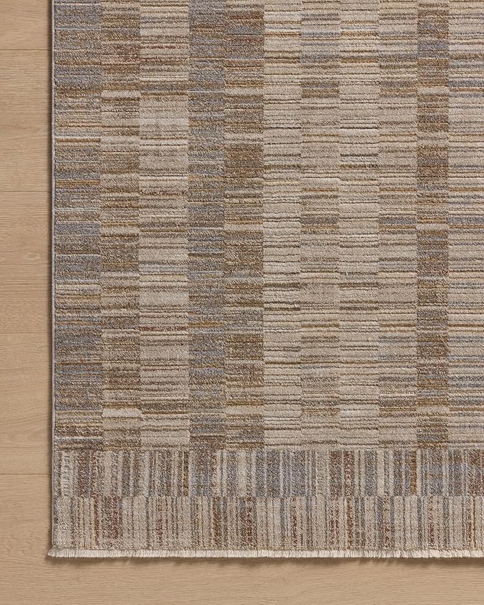 Loloi Amber Lewis Cali Collection CIL-05 Natural/Multi 6'-7" x 9'-2", .25" Pile Height, Area Rug