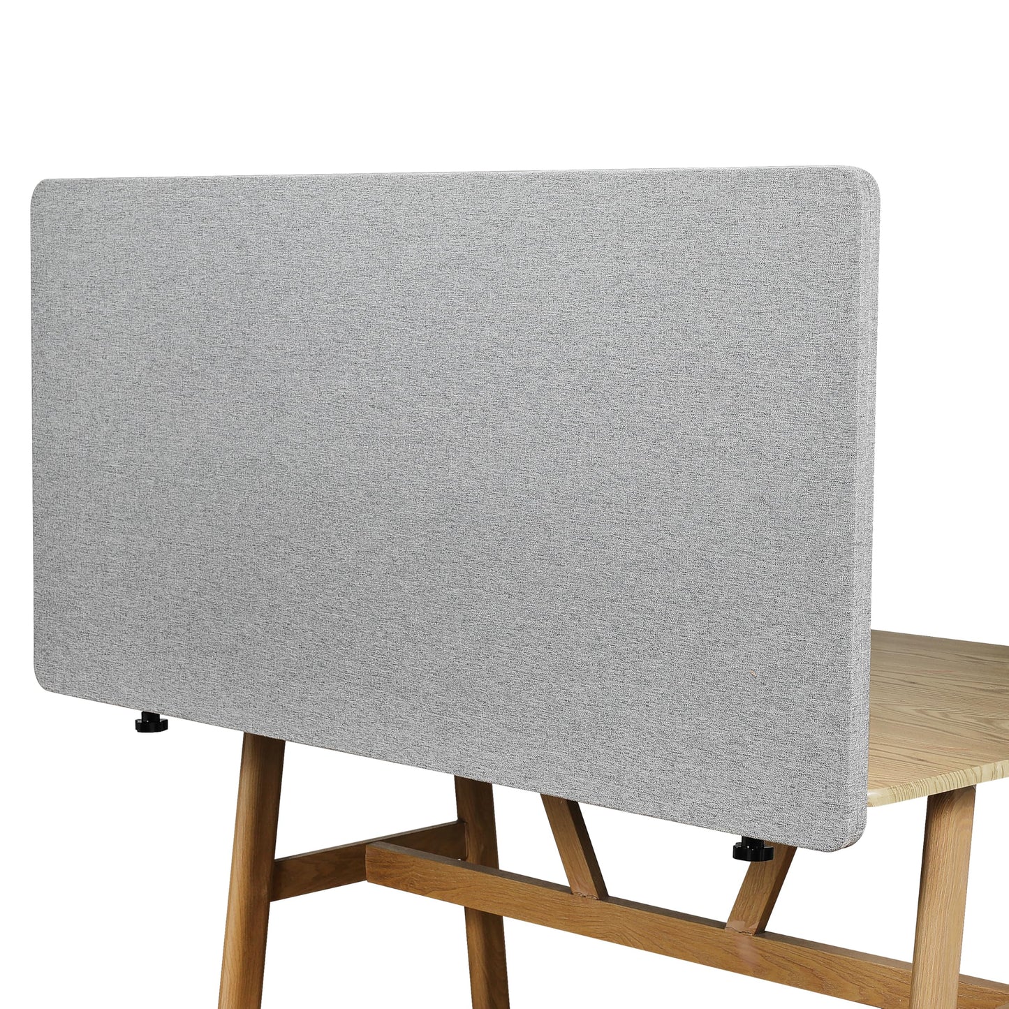 Desk Privacy Panel 24" x 48" Table Privacy Panel Acoustic Partition Noise Visual Isolate Table Divider Panel with Clamp for Student Study Reception Area Office Library(24" x 48")