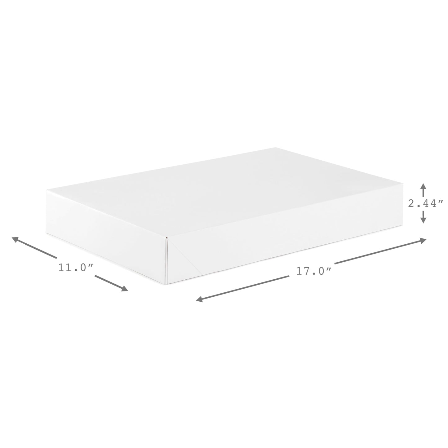 Hallmark 16" Large Gift Boxes with Lids (12 White Robe Boxes) for Valentine's Day, Birthdays