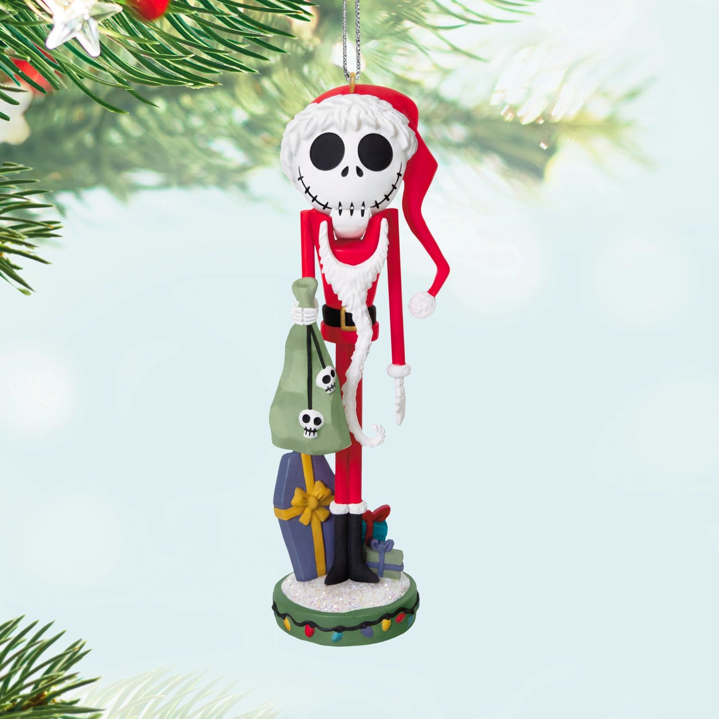 Hallmark Keepsake Disney Christmas Ornament, Tim Burton's The Nightmare Before Christmas Santa Jack Skellington Nutcracker, Gifts for Disney Fans