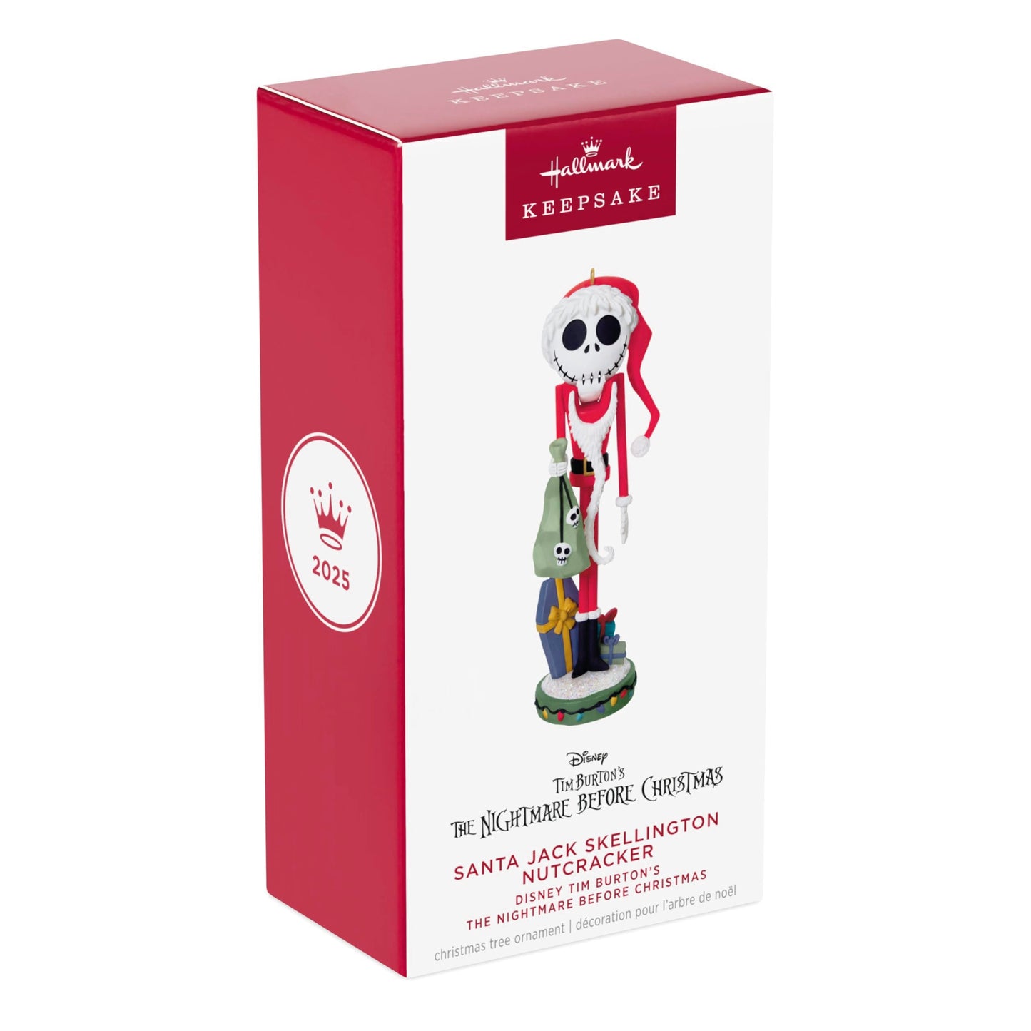 Hallmark Keepsake Disney Christmas Ornament, Tim Burton's The Nightmare Before Christmas Santa Jack Skellington Nutcracker, Gifts for Disney Fans