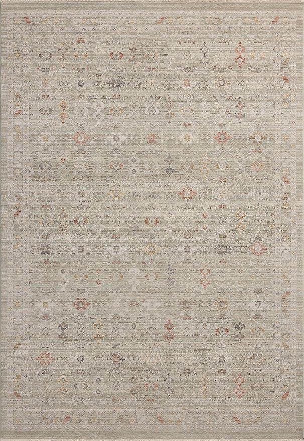 Loloi Chris Loves Julia Ida Collection IDA-04 Spa/Multi 9'-3" x 13'-1", .19" Pile Height, Area Rug
