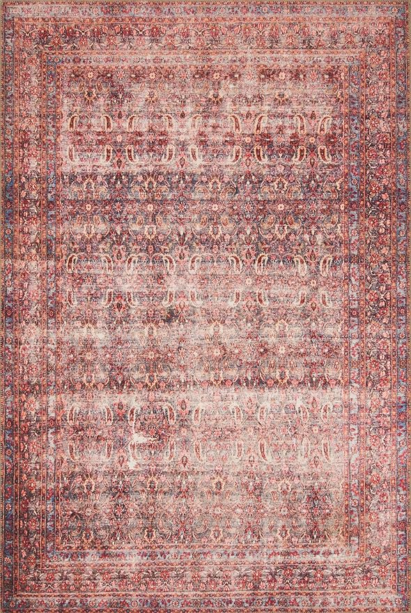 Loloi Loren Collection LQ-05 Eggplant/Crimson 8'-4" x 11'-6" Area Rug