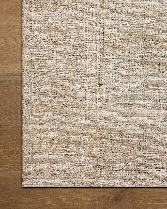Loloi Amber Lewis Cambria Collection CBR-06 Multi/Natural 2'-6" x 9'-6" Runner Rug Jute, Neutral, Vintage Style, Antique Tone, Living, Bedroom, Dining, Carpet