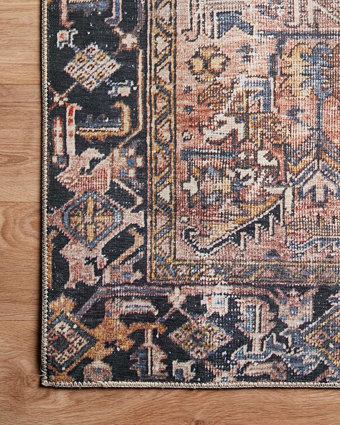 Loloi Chris Loves Julia Jules Collection JUL-02 Terracotta/Multi 8'-6'' x 11'-6'', .13" Pile Height, Area Rug