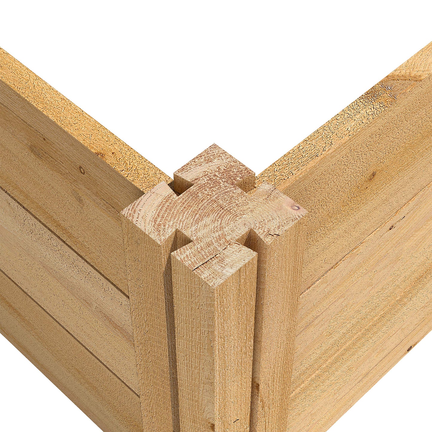 Greenes Fence Classic Cedar Raised Garden Bed, 4' x 8' x 10.5" (1/2" Thick) - Made in USA with North American Cedar