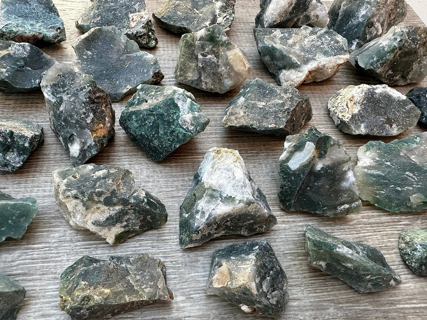 GAF TREASURES Wholesale Raw Tree Agate Crystals, Natural Tree Agate, Natural Rough Tree Agate Crystals, Tree Agate Healing Crystals (Tree Agate, 0.5 Pound)